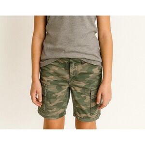 ThereAbouts Boys Camo Cargo Shorts 10H Husky NWT
